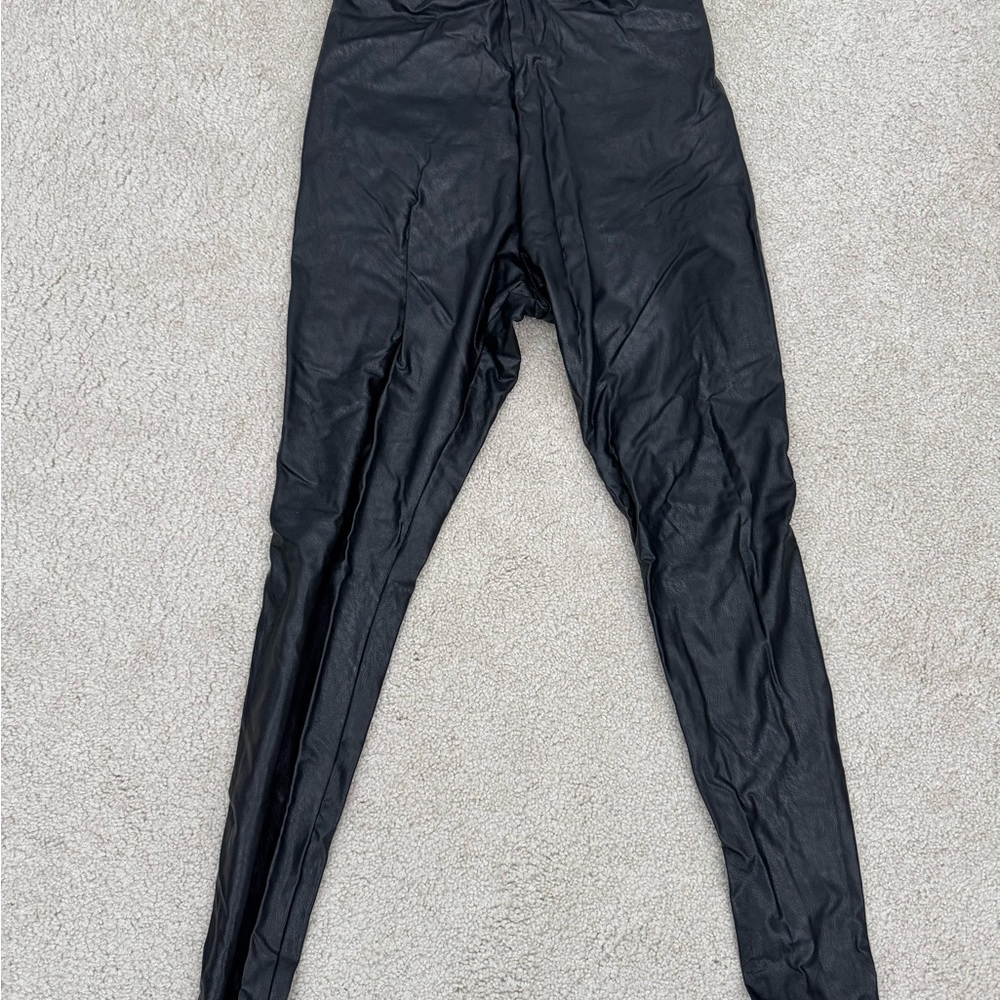 Commando Black Faux Leather Leggings